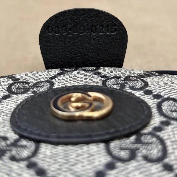 VTG Auth GUCCI Supreme GG Monogram Coated Canvas Pigskin MINI Coin Purse - Picture 7 of 9